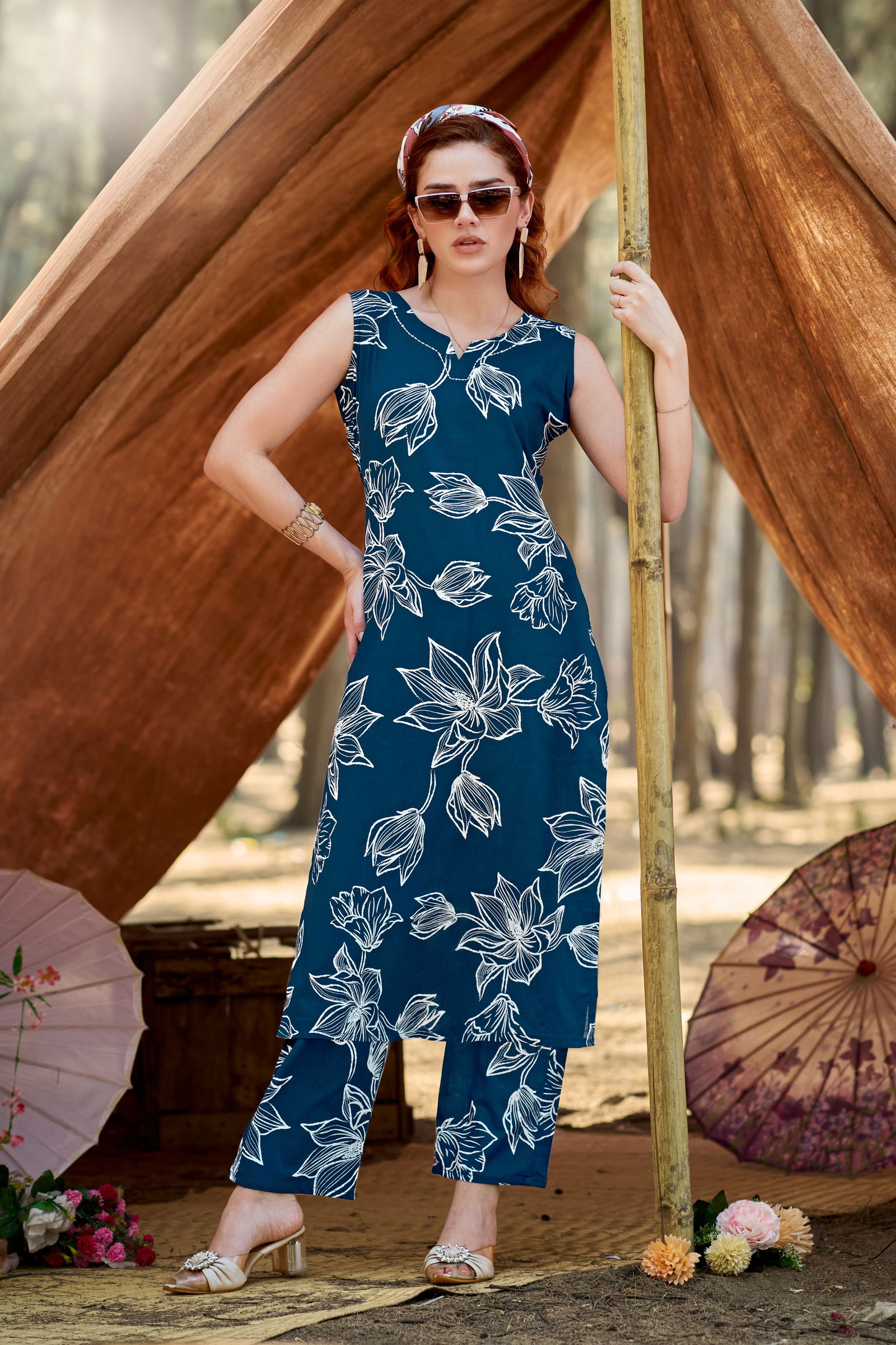 Summer Threads Vol 2 By Ossm Cotton Printed Co Ord Set Wholesale Online